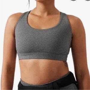 Athleta Sports Bra "Ultimate Bra" A-C Cups Racerback Supersonic Grey…